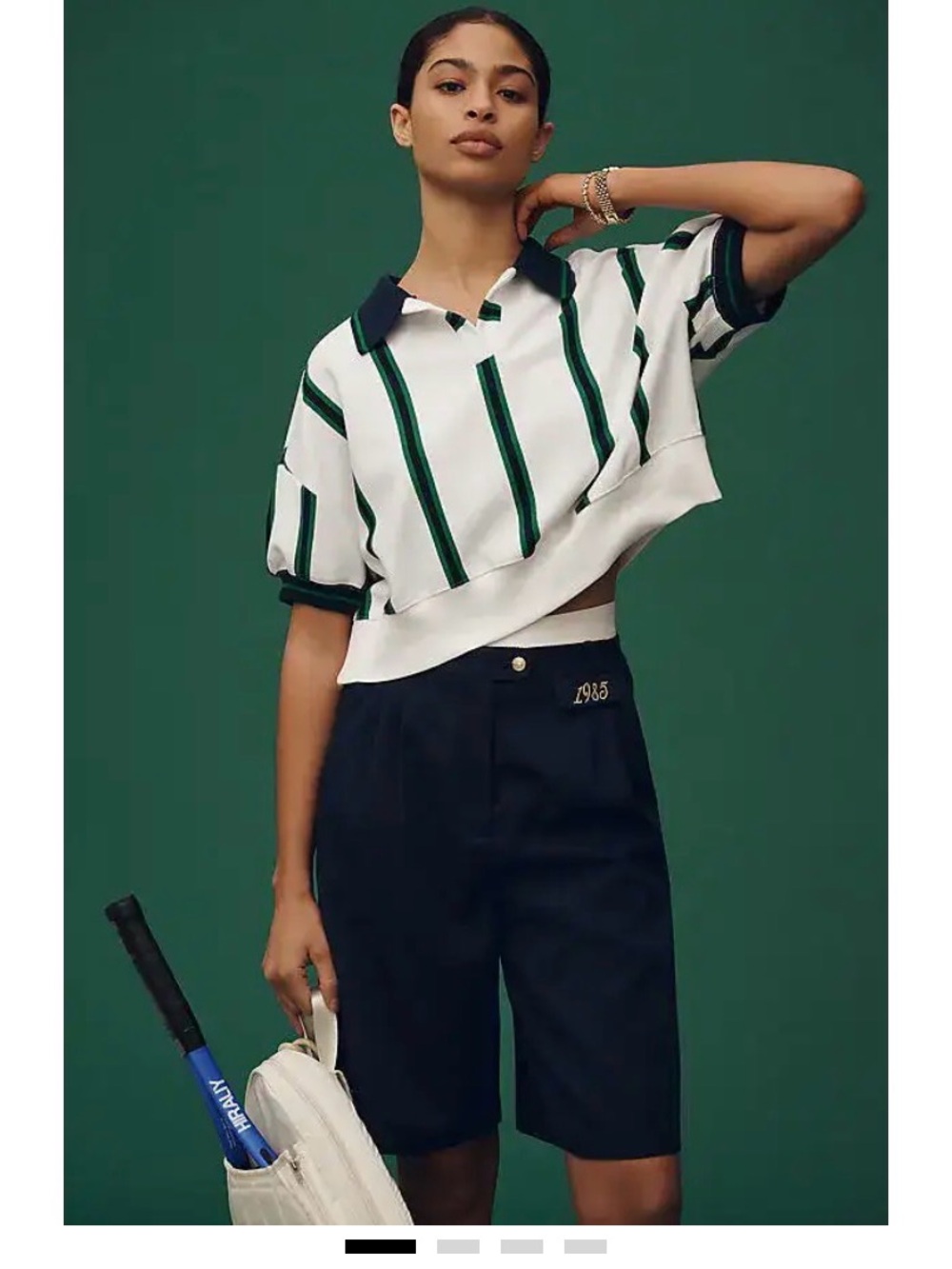 Maeve by Anthropologie Cropped Polo XS